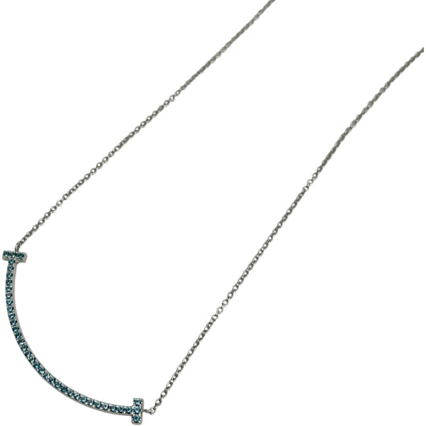 ティファニー TIFFANY＆CO Tスマイルネックレススモール ホワイトゴールド Au750 ジュエリー