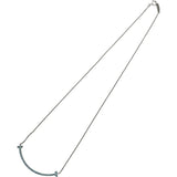 ティファニー TIFFANY＆CO Tスマイルネックレススモール ホワイトゴールド Au750 ジュエリー