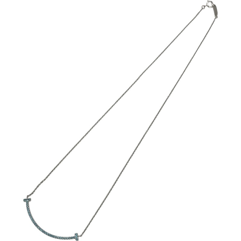 ティファニー TIFFANY＆CO Tスマイルネックレススモール ホワイトゴールド Au750 ジュエリー