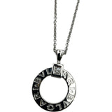 ブルガリ BVLGARI ブルガリブルガリ1Pダイヤサークルネックレス ホワイトゴールド Au750 ジュエリー