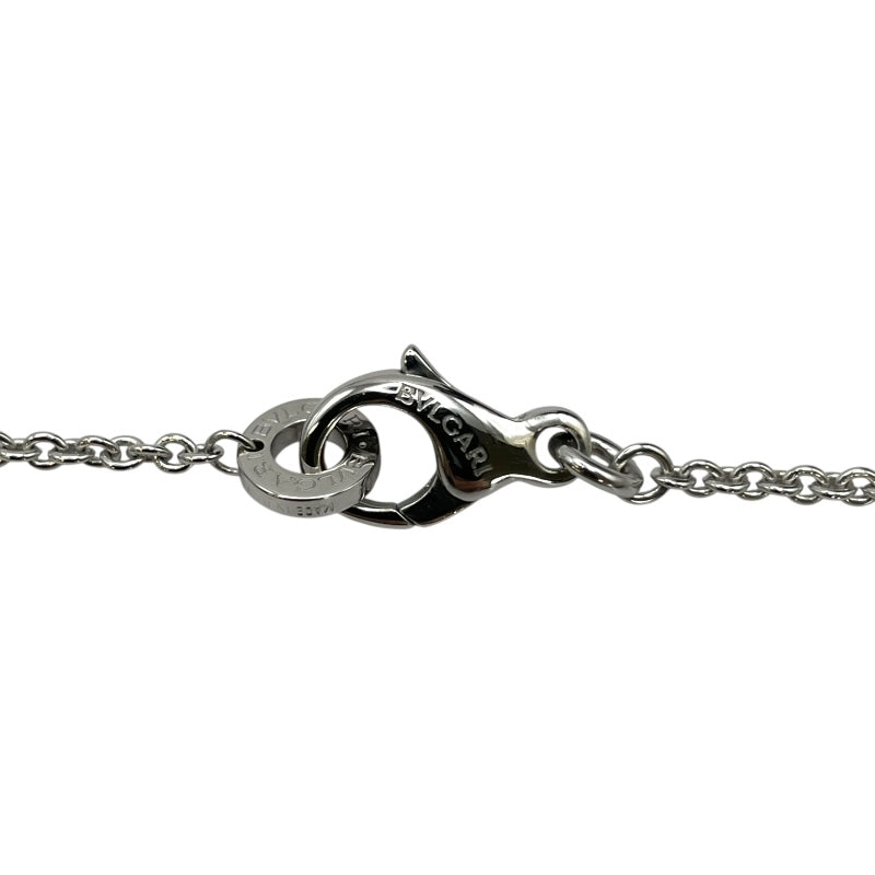 ブルガリ BVLGARI ブルガリブルガリ1Pダイヤサークルネックレス ホワイトゴールド Au750 ジュエリー