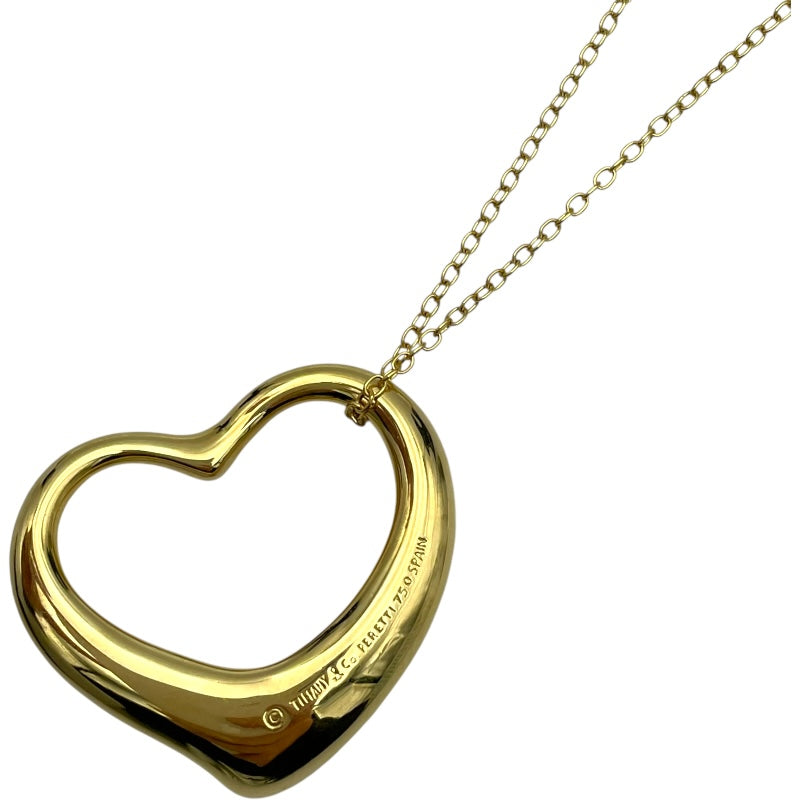 ティファニー TIFFANY＆CO オープンハートネックレス ゴールド 750 ジュエリー