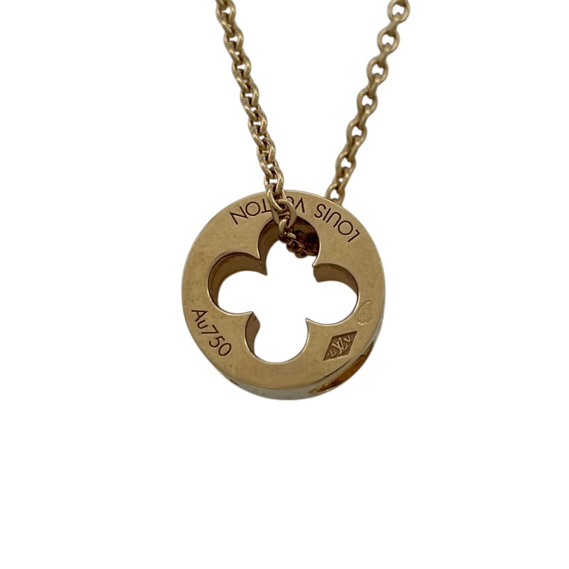 ルイ・ヴィトン LOUIS VUITTON パンダンティフ アンプラントネックレス イエローゴールド Au750 ジュエリー