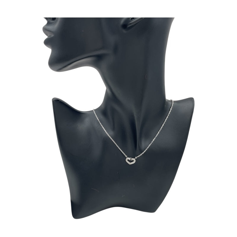 カルティエ Cartier Cハートダイヤネックレス ホワイトゴールド 750 ダイヤモンド ジュエリー