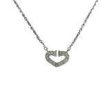 カルティエ Cartier Cハートダイヤネックレス ホワイトゴールド 750 ダイヤモンド ジュエリー