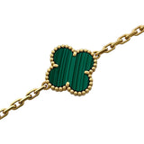 ヴァンクリーフ＆アーペル Van Cleef & Arpels ヴィンテージ アルハンブラ ブレスレット 5モチーフ イエローゴールド Au750 ダイヤモンド ジュエリー