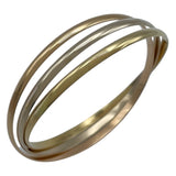 カルティエ Cartier トリニティバングル ゴールドxピンクゴールドxホワイトゴールド Au750 ジュエリー