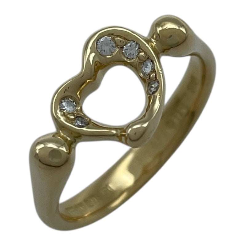 ティファニー TIFFANY＆CO オープンハートリング ゴールド 750 ダイヤモンド　 ジュエリー
