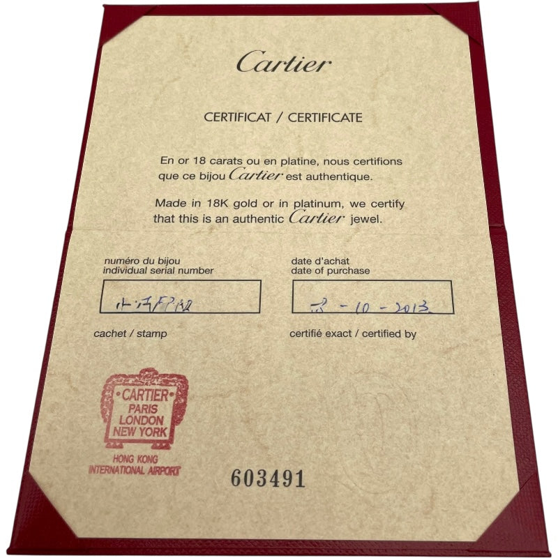 カルティエ Cartier ジュストアンクルダイヤリング ホワイトゴールド 750 ジュエリー