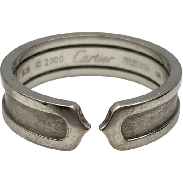 カルティエ Cartier C2リングSM ホワイトゴールド 750 ジュエリー
