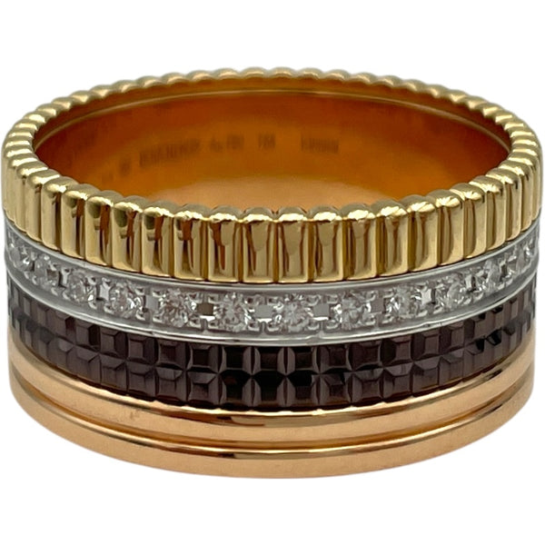 ブシュロン BOUCHERON キャトルクラシックダイヤラージリング 750 Au750 ジュエリー