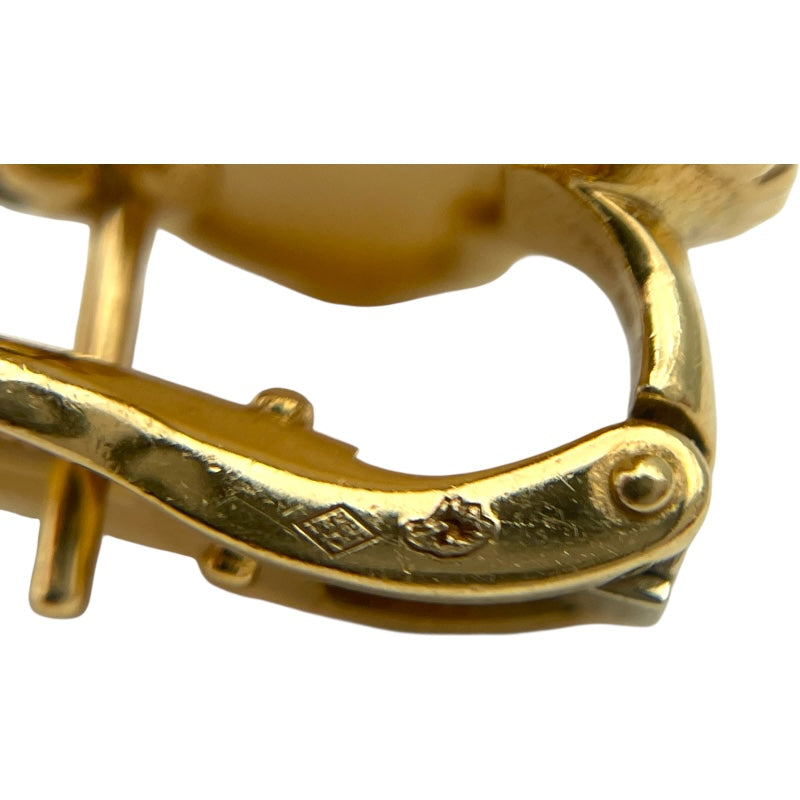 ヴァンクリーフ＆アーペル Van Cleef & Arpels ヴィンテージアルハンブラピアスMOP ゴールド Au750 ジュエリー