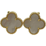 ヴァンクリーフ＆アーペル Van Cleef & Arpels ヴィンテージアルハンブラピアスMOP ゴールド Au750 ジュエリー