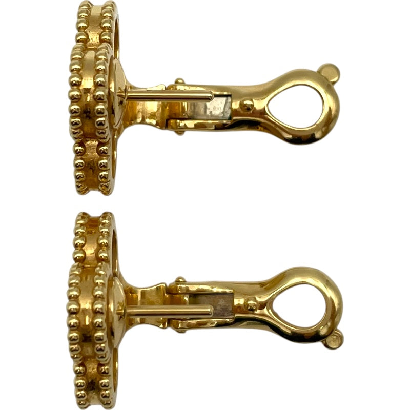 ヴァンクリーフ＆アーペル Van Cleef & Arpels ヴィンテージアルハンブラピアスMOP ゴールド Au750 ジュエリー