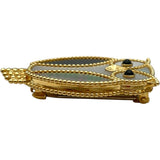 ヴァンクリーフ＆アーペル Van Cleef & Arpels ラッキーアニマルズアウルクリップ ゴールド Au750 ジュエリー