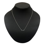 ティファニー TIFFANY＆CO Tスマイルネックレスミニ ホワイトゴールド 750WG ブルートパーズ ジュエリー