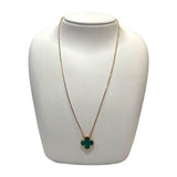 ヴァンクリーフ＆アーペル Van Cleef & Arpels ヴィンテージアルハンブラネックレス マラカイト Au750 ジュエリー