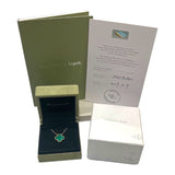 ヴァンクリーフ＆アーペル Van Cleef & Arpels ヴィンテージアルハンブラネックレス マラカイト Au750 ジュエリー