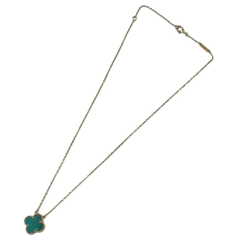 ヴァンクリーフ＆アーペル Van Cleef & Arpels ヴィンテージアルハンブラネックレス マラカイト Au750 ジュエリー