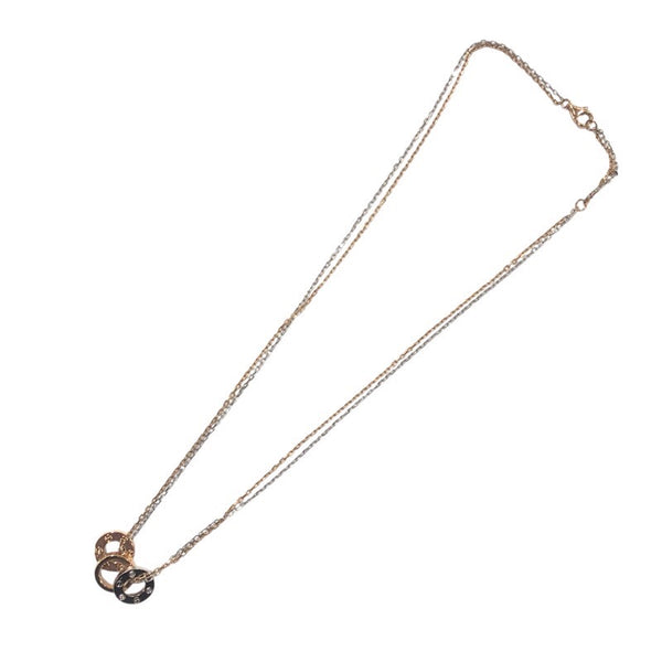 カルティエ Cartier ラブスリーフープﾀダイヤネックレス ホワイトゴールド/イエローゴールド 750 ジュエリー