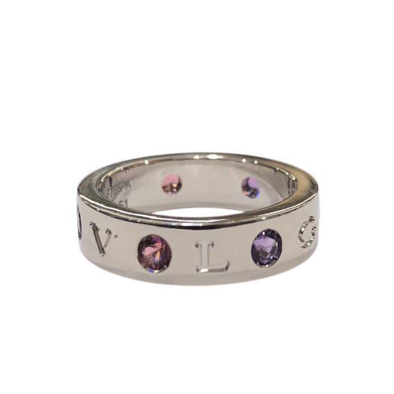 ブルガリ BVLGARI ブルガリブルガリローマンソルベリング ホワイトゴールド 750WG ジュエリー