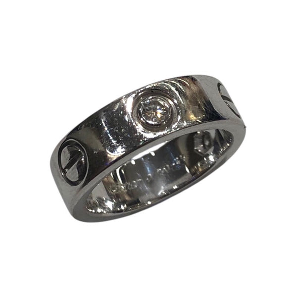 カルティエ Cartier ラブリングハーフダイヤ ホワイトゴールド 750 ジュエリー