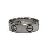 カルティエ Cartier ラブリングハーフダイヤ ホワイトゴールド 750 ジュエリー