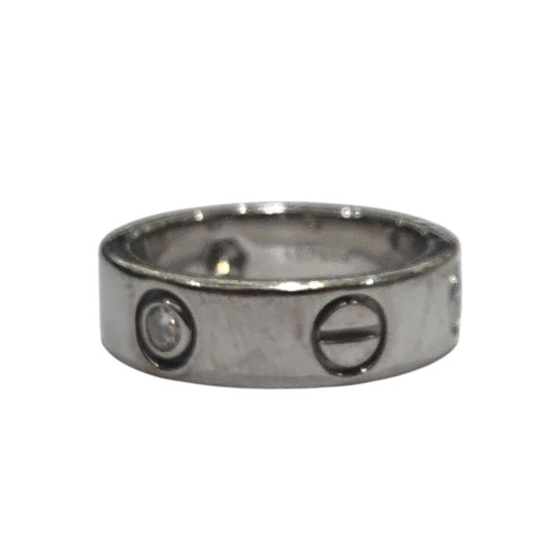 カルティエ Cartier ラブリングハーフダイヤ ホワイトゴールド 750 ジュエリー