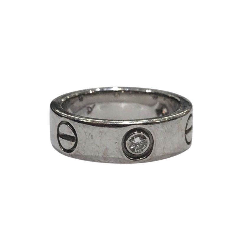 カルティエ Cartier ラブリングハーフダイヤ ホワイトゴールド 750 ジュエリー