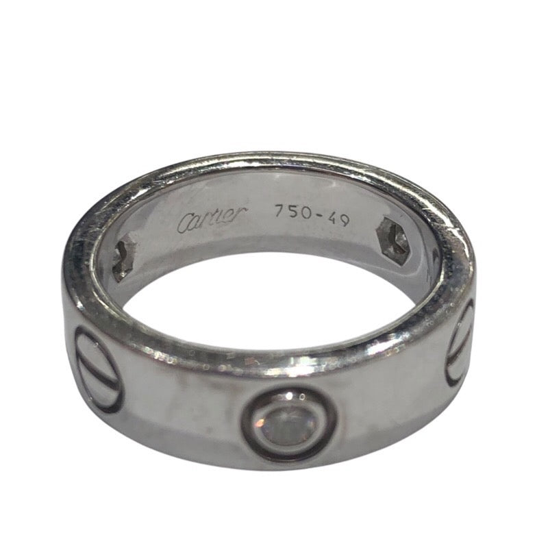 カルティエ Cartier ラブリングハーフダイヤ ホワイトゴールド 750 ジュエリー