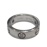 カルティエ Cartier ラブリングハーフダイヤ ホワイトゴールド 750 ジュエリー