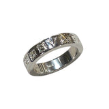 ブルガリ BVLGARI ダブルロゴリング1PD ホワイトゴールド 750WG ジュエリー