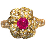 シャネル CHANEL カメリアリング ゴールド 750 ジュエリー