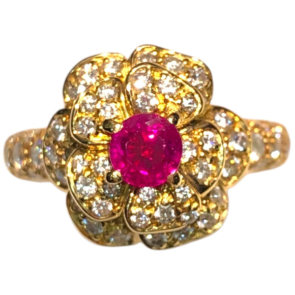 シャネル CHANEL カメリアリング ゴールド 750 ジュエリー