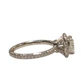 ハリーウィンストン HARRY WINSTON クッションカットマイクロパヴェエンゲージリング プラチナ PT950 ジュエリー