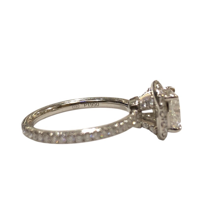ハリーウィンストン HARRY WINSTON クッションカットマイクロパヴェエンゲージリング プラチナ PT950 ジュエリー