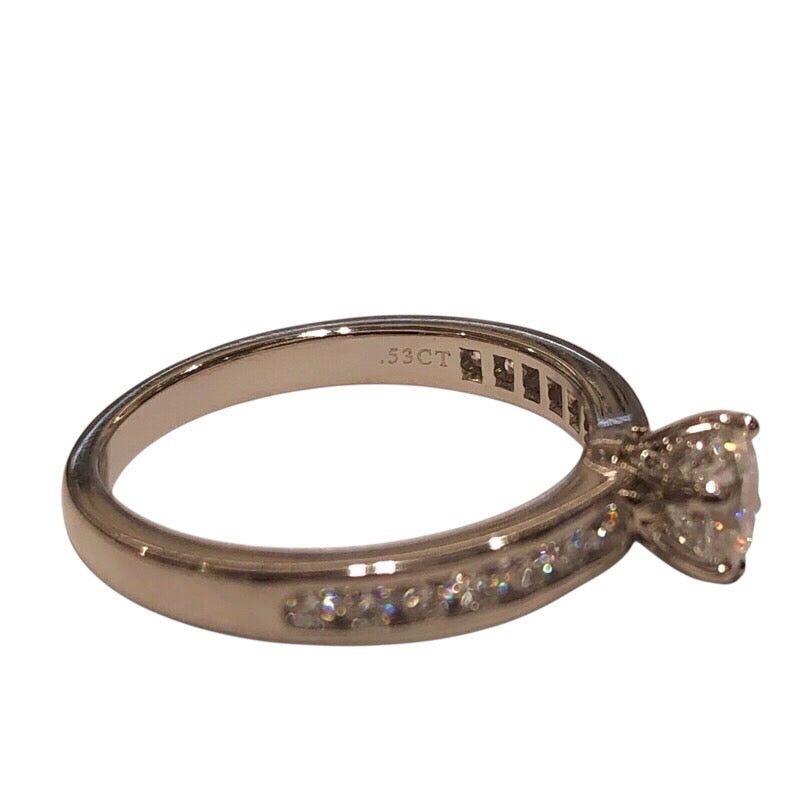 ティファニー TIFFANY＆CO セッティングエンゲージメントリング シルバー Pt950 ダイヤモンド ジュエリー