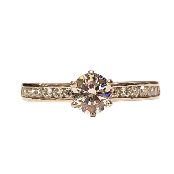 ティファニー TIFFANY＆CO セッティングエンゲージメントリング シルバー Pt950 ダイヤモンド ジュエリー