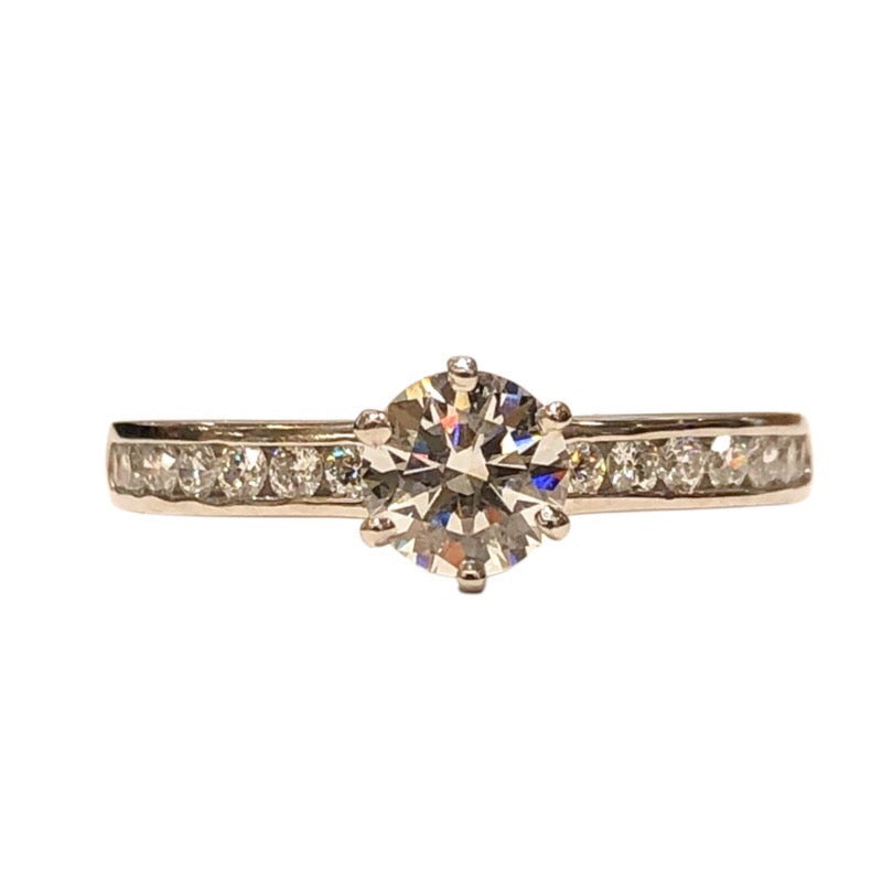 ティファニー TIFFANY＆CO セッティングエンゲージメントリング シルバー Pt950 ダイヤモンド ジュエリー