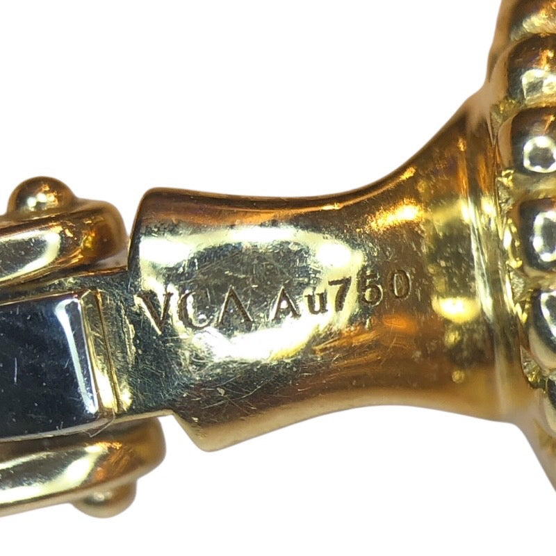 ヴァンクリーフ＆アーペル Van Cleef & Arpels ヴィンテージアルハンブラピアス マザーオブパール Au750 ジュエリー