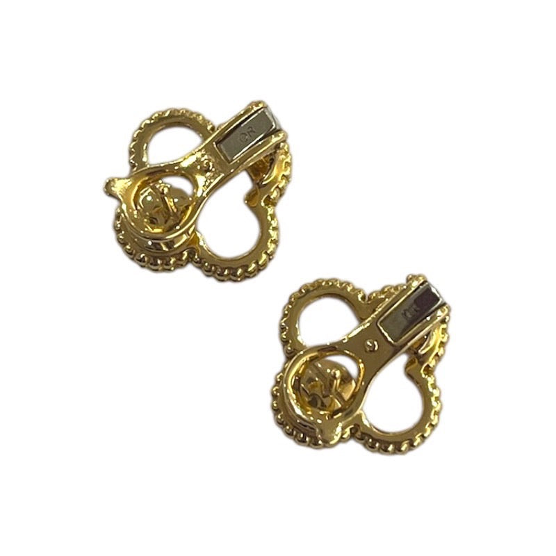 ヴァンクリーフ＆アーペル Van Cleef & Arpels ヴィンテージアルハンブラピアス マザーオブパール Au750 ジュエリー