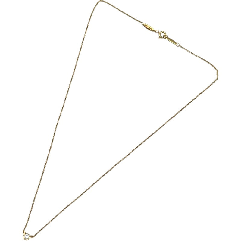 ティファニー TIFFANY＆CO バイザヤードネックレス ゴールド Au750 ジュエリー