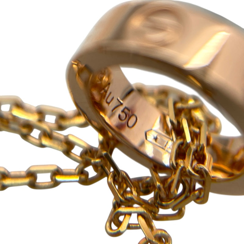カルティエ Cartier ラブスリーフープネックレス ピンクゴールド Au750 ジュエリー