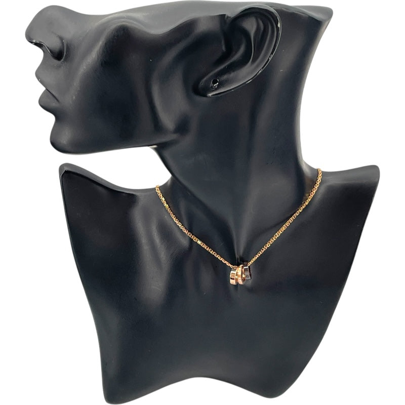 カルティエ Cartier ラブスリーフープネックレス ピンクゴールド Au750 ジュエリー