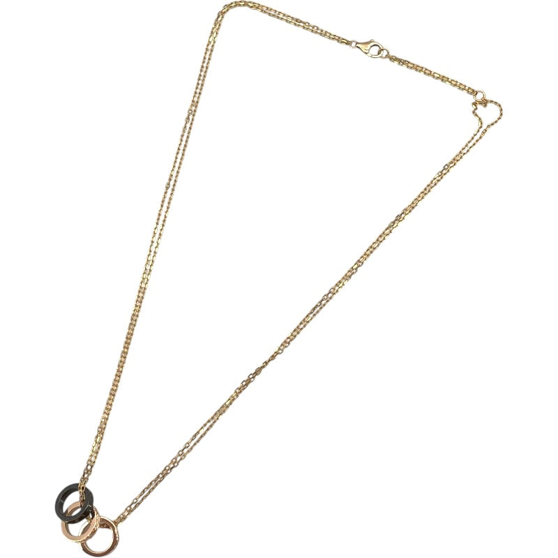 カルティエ Cartier ラブスリーフープネックレス ピンクゴールド Au750 ジュエリー