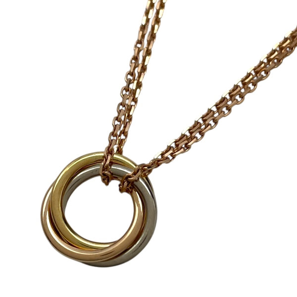 カルティエ Cartier トリニティミニネックレス ピンクゴールド ホワイトゴールド ゴールド 750 ジュエリー