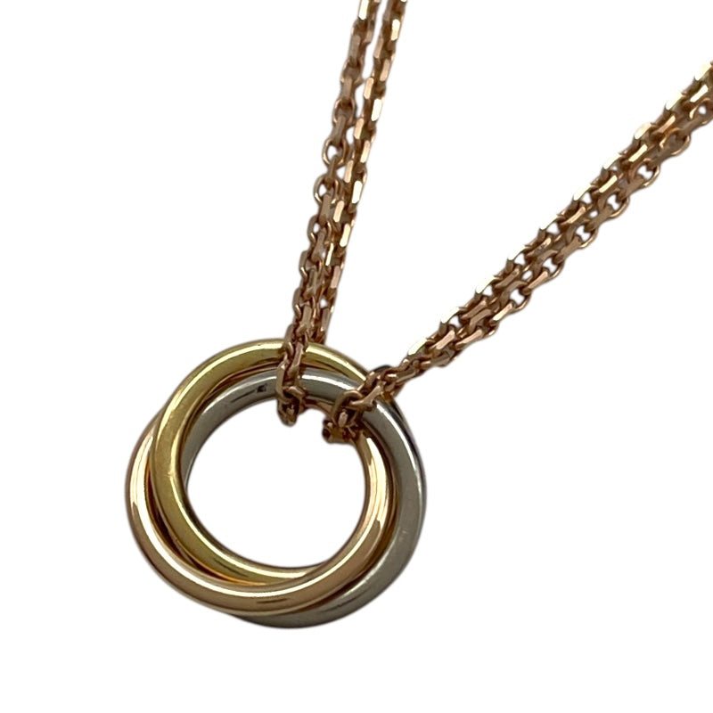 カルティエ Cartier トリニティミニネックレス ピンクゴールド ホワイトゴールド ゴールド 750 ジュエリー