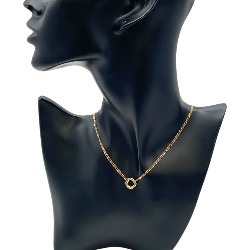 カルティエ Cartier トリニティミニネックレス ピンクゴールド ホワイトゴールド ゴールド 750 ジュエリー