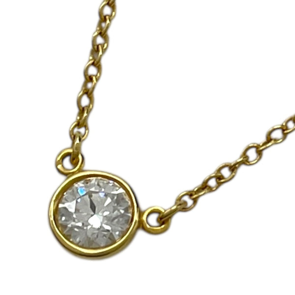 ティファニー TIFFANY＆CO バイザヤード ネックレス ゴールド Au750/ダイヤモンド ジュエリー