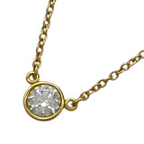 ティファニー TIFFANY＆CO バイザヤード ネックレス ゴールド Au750/ダイヤモンド ジュエリー